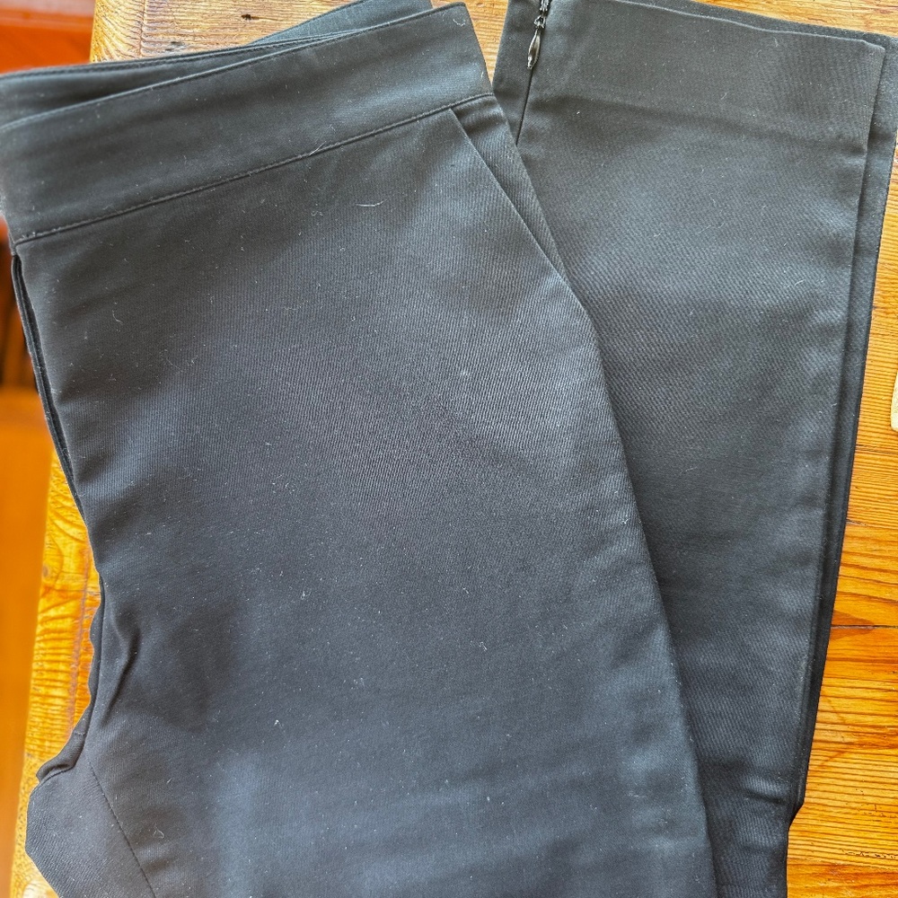 JOSEPH luxury black trousers with zip ankle